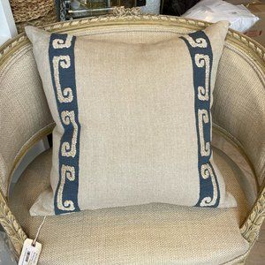 Boheme Tape Indigo Pillow by Ryan Studio